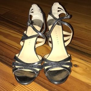 Pewter dress sandals